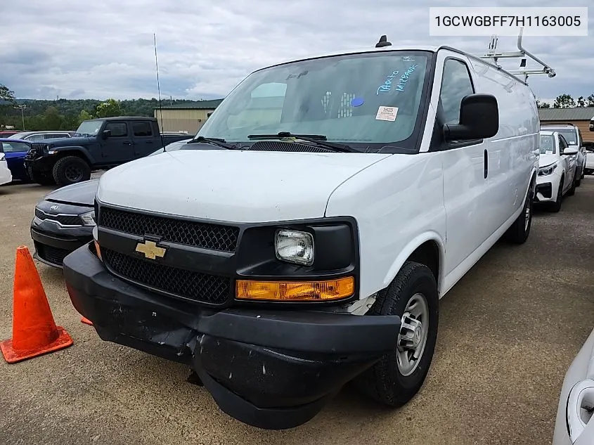 2017 Chevrolet Express G2500 VIN: 1GCWGBFF7H1163005 Lot: 40555063