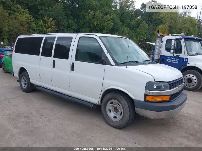 2017 Chevrolet Express G3500 Lt VIN: 1GAZGPFG6H1197058 Lot: 40567668