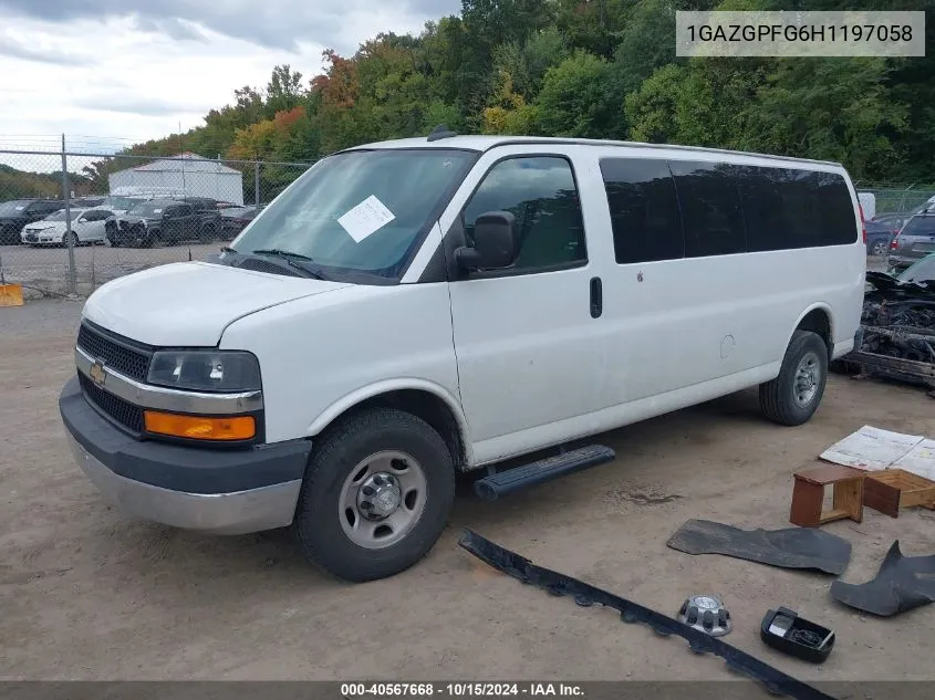 2017 Chevrolet Express G3500 Lt VIN: 1GAZGPFG6H1197058 Lot: 40567668