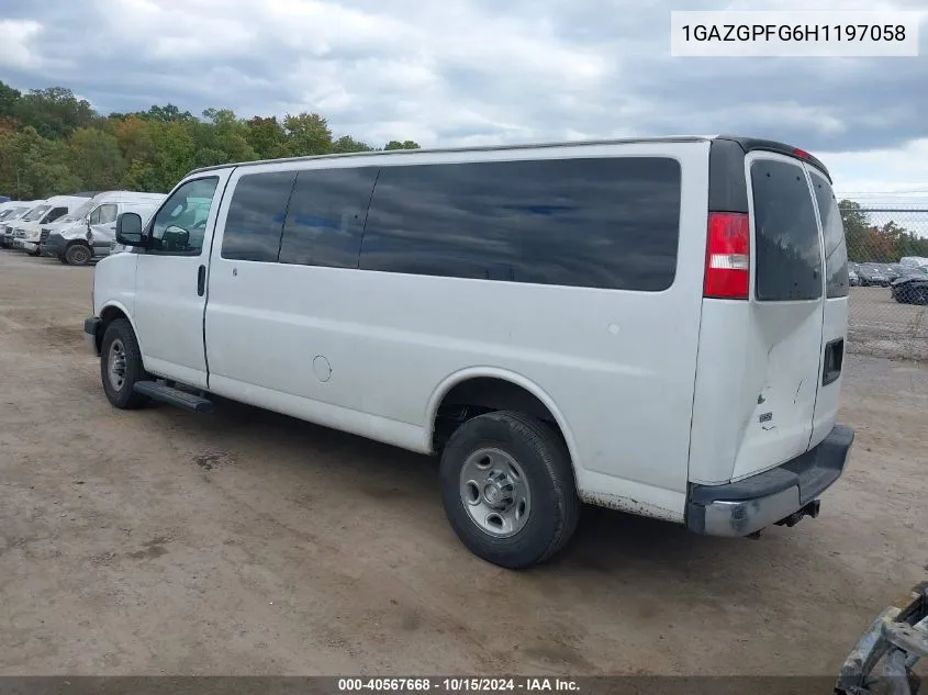 2017 Chevrolet Express G3500 Lt VIN: 1GAZGPFG6H1197058 Lot: 40567668