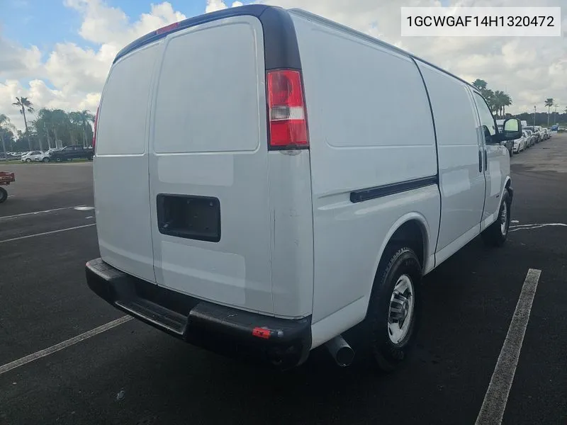 2017 Chevrolet Express 2500 Work Van VIN: 1GCWGAF14H1320472 Lot: 40589037