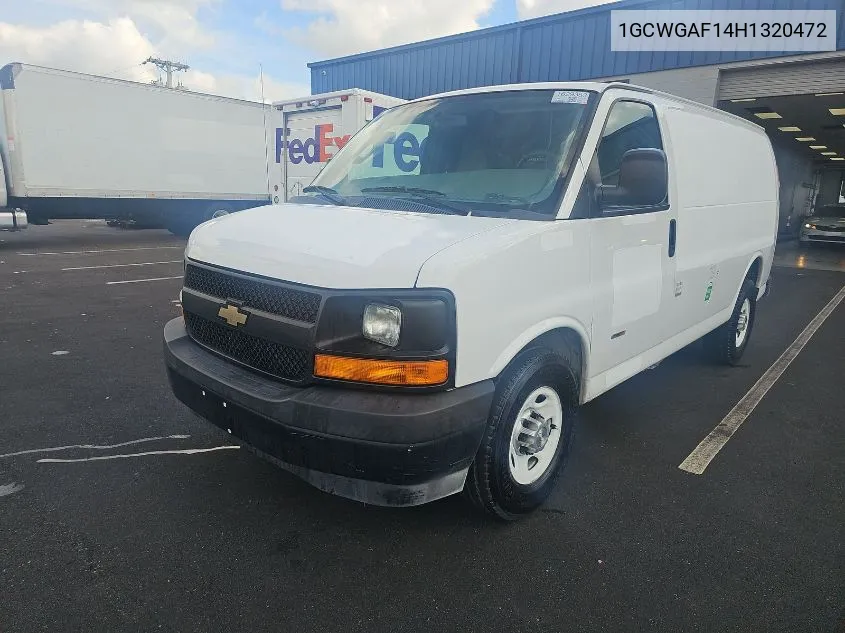 2017 Chevrolet Express 2500 Work Van VIN: 1GCWGAF14H1320472 Lot: 40589037