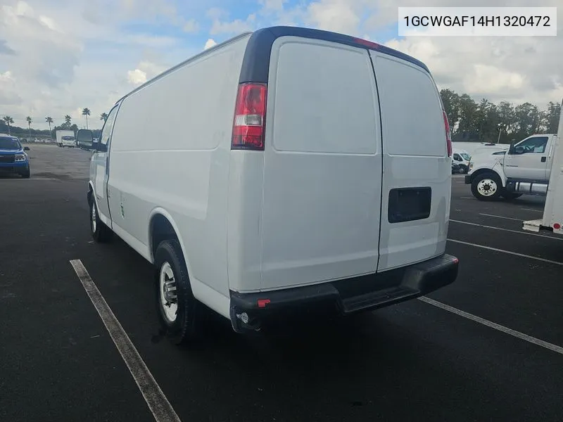 2017 Chevrolet Express 2500 Work Van VIN: 1GCWGAF14H1320472 Lot: 40589037