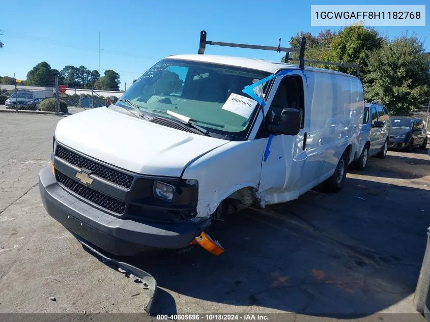 2017 Chevrolet Express 2500 Work Van VIN: 1GCWGAFF8H1182768 Lot: 40605696