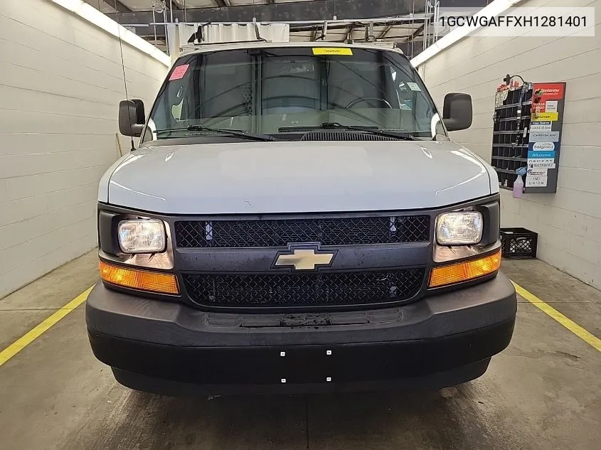 2017 Chevrolet Express 2500 Work Van VIN: 1GCWGAFFXH1281401 Lot: 40613826