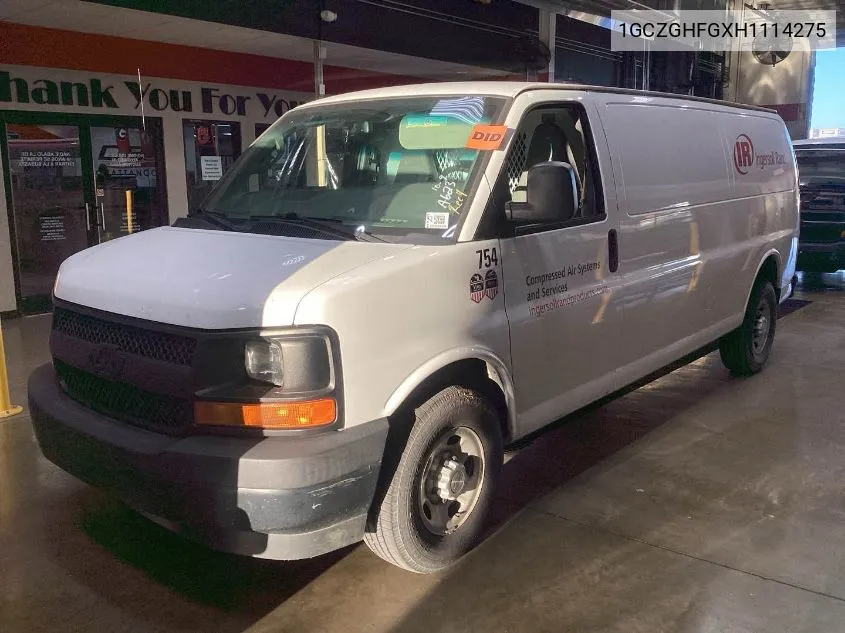 2017 Chevrolet Express G3500 VIN: 1GCZGHFGXH1114275 Lot: 40619738