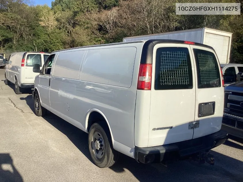 2017 Chevrolet Express G3500 VIN: 1GCZGHFGXH1114275 Lot: 40619738