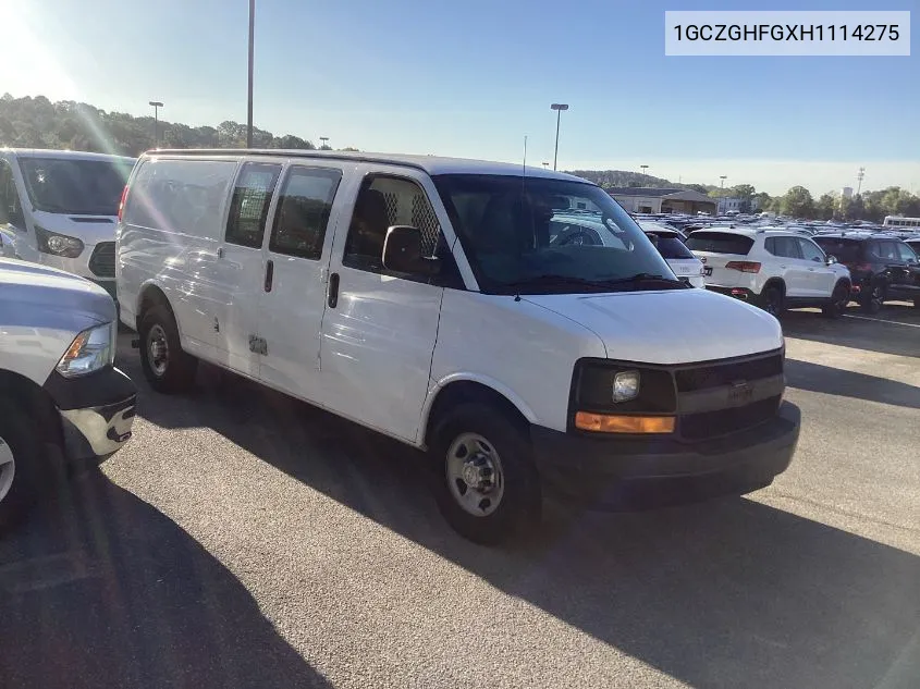 2017 Chevrolet Express G3500 VIN: 1GCZGHFGXH1114275 Lot: 40619738