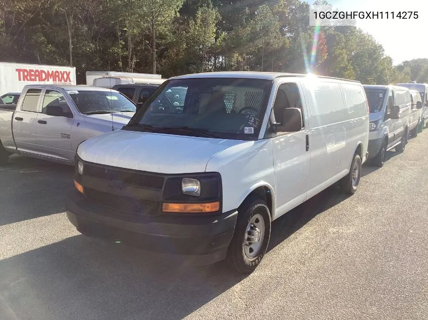 2017 Chevrolet Express G3500 VIN: 1GCZGHFGXH1114275 Lot: 40619738