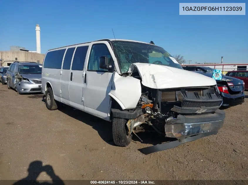 2017 Chevrolet Express 3500 Lt VIN: 1GAZGPFG6H1123039 Lot: 40624145