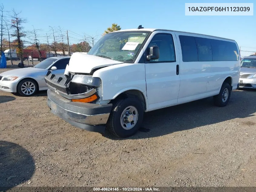 2017 Chevrolet Express 3500 Lt VIN: 1GAZGPFG6H1123039 Lot: 40624145