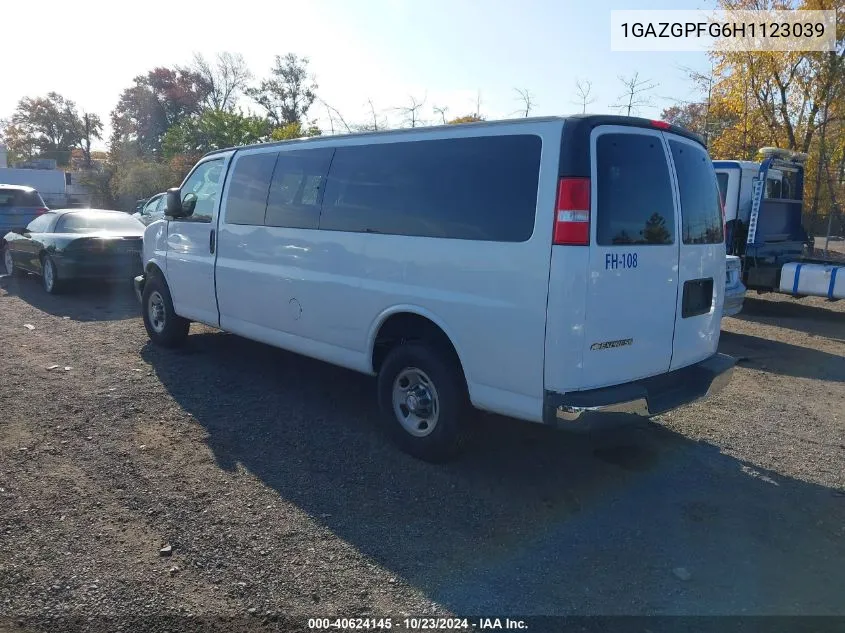 2017 Chevrolet Express 3500 Lt VIN: 1GAZGPFG6H1123039 Lot: 40624145