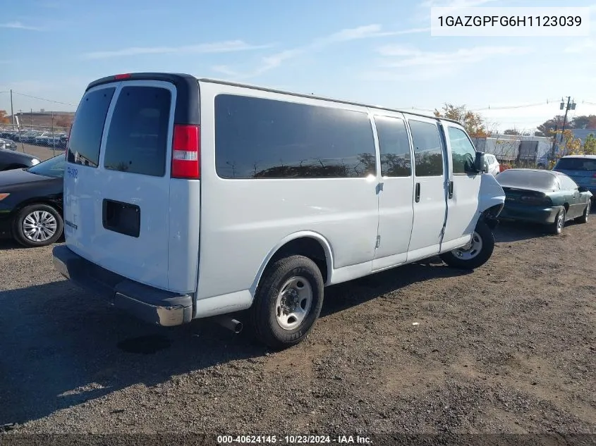 2017 Chevrolet Express 3500 Lt VIN: 1GAZGPFG6H1123039 Lot: 40624145