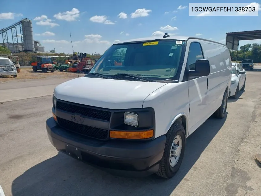 2017 Chevrolet Express 2500 Work Van VIN: 1GCWGAFF5H1338703 Lot: 40646447