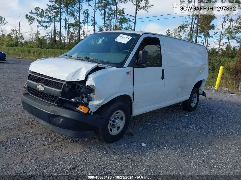 2017 Chevrolet Express 2500 Work Van VIN: 1GCWGAFF9H1297332 Lot: 40665473