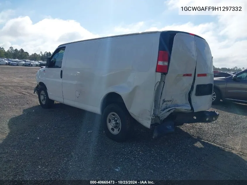 2017 Chevrolet Express 2500 Work Van VIN: 1GCWGAFF9H1297332 Lot: 40665473