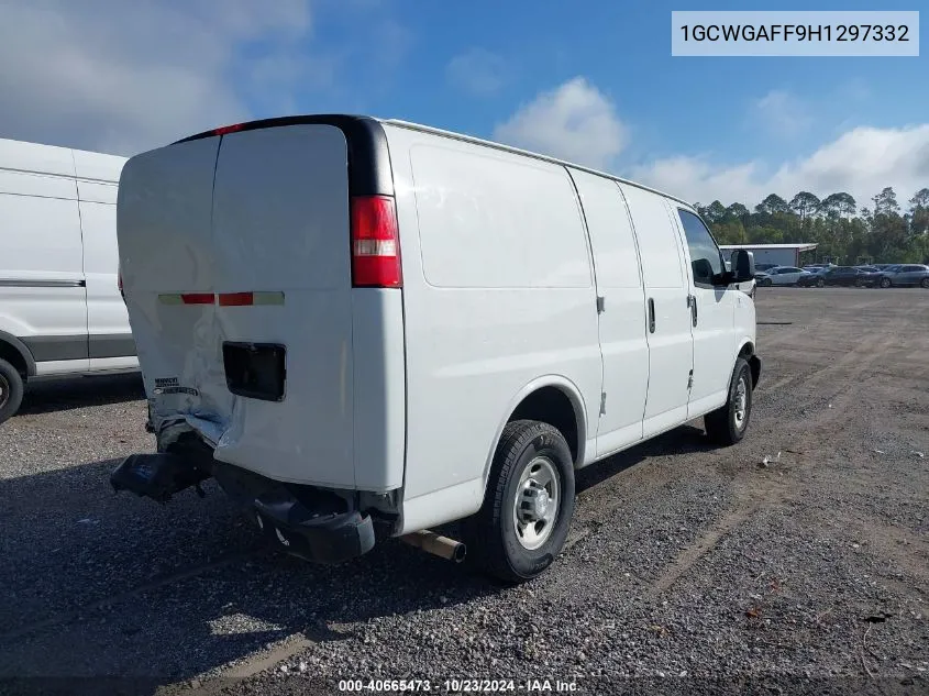 2017 Chevrolet Express 2500 Work Van VIN: 1GCWGAFF9H1297332 Lot: 40665473