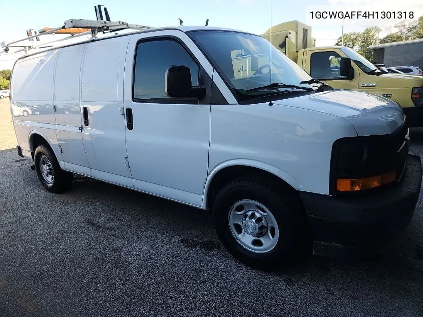 2017 Chevrolet Express 2500 Work Van VIN: 1GCWGAFF4H1301318 Lot: 40690366