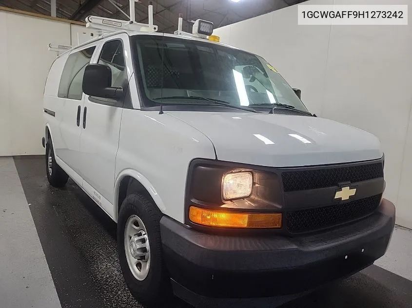 2017 Chevrolet Express 2500 Work Van VIN: 1GCWGAFF9H1273242 Lot: 40697144