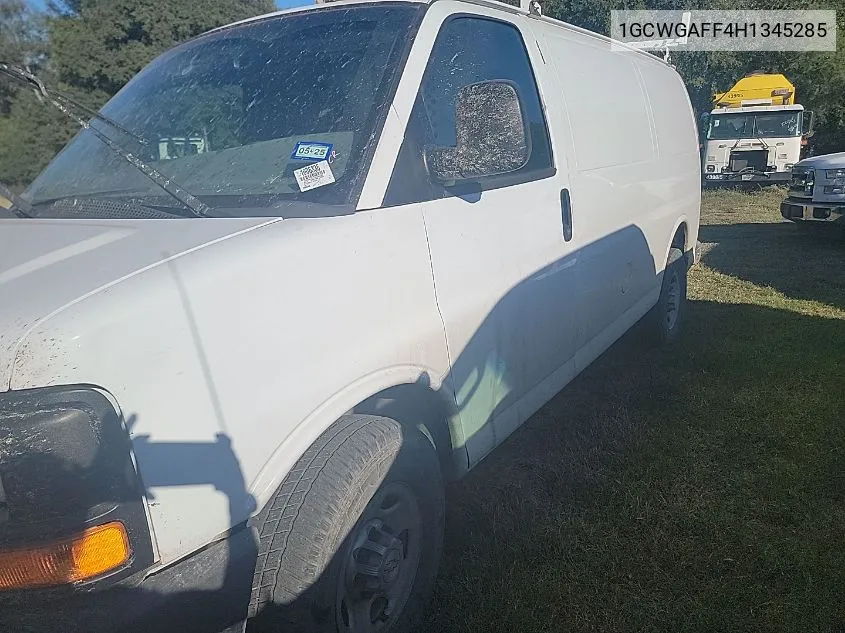 2017 Chevrolet Express G2500 VIN: 1GCWGAFF4H1345285 Lot: 40709798