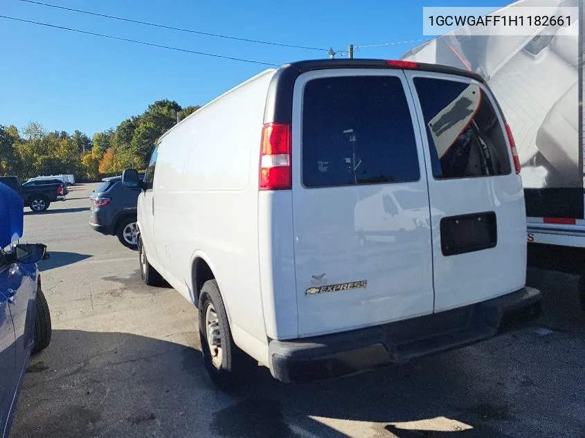 2017 Chevrolet Express G2500 VIN: 1GCWGAFF1H1182661 Lot: 40714969