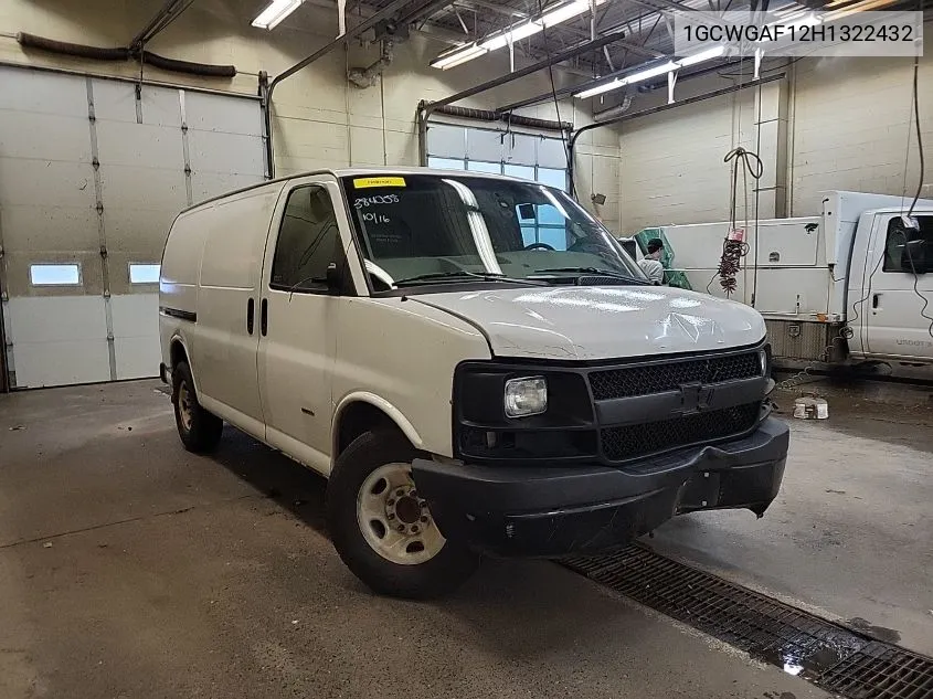 2017 Chevrolet Express G2500 VIN: 1GCWGAF12H1322432 Lot: 40818564