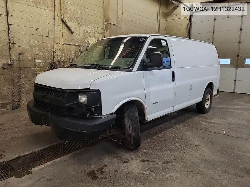 2017 Chevrolet Express G2500 VIN: 1GCWGAF12H1322432 Lot: 40818564