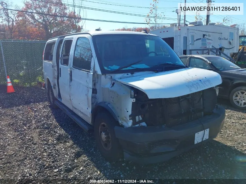 2017 Chevrolet Express 2500 Ls VIN: 1GAWGEFG1H1286401 Lot: 40834062