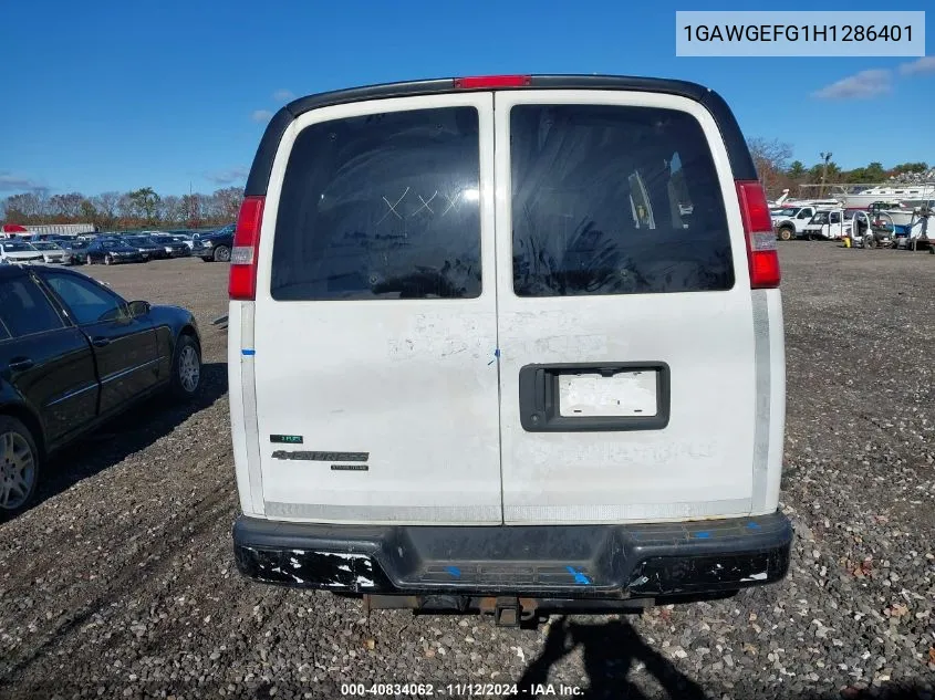 2017 Chevrolet Express 2500 Ls VIN: 1GAWGEFG1H1286401 Lot: 40834062