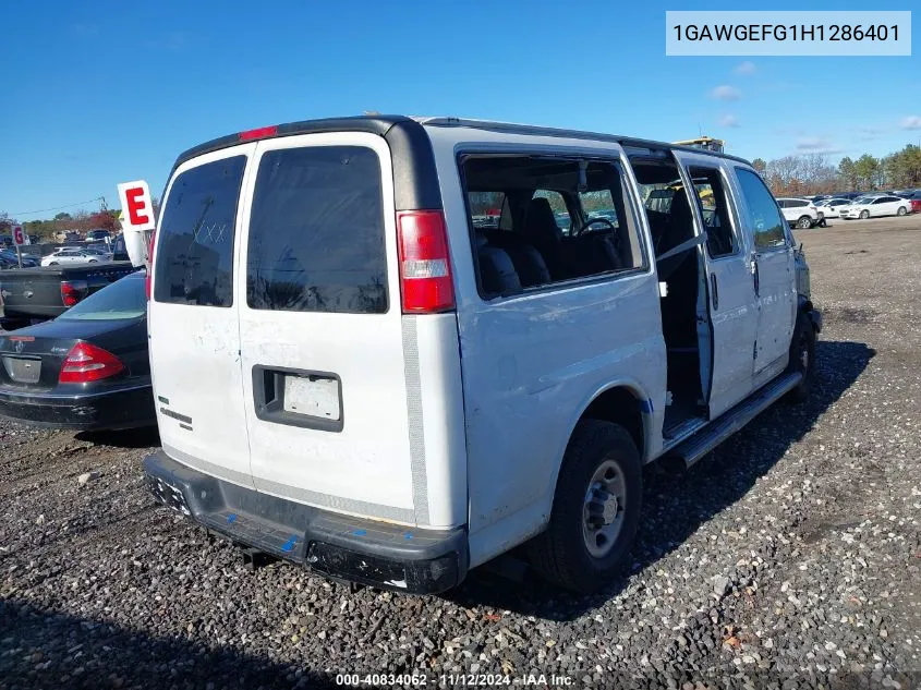 2017 Chevrolet Express 2500 Ls VIN: 1GAWGEFG1H1286401 Lot: 40834062