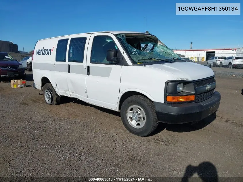 2017 Chevrolet Express 2500 Work Van VIN: 1GCWGAFF8H1350134 Lot: 40863018