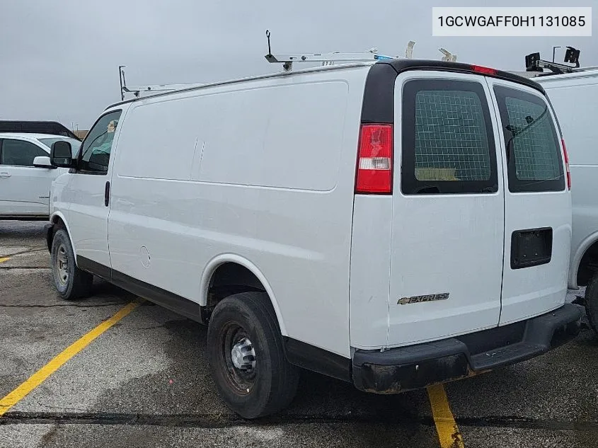 2017 Chevrolet Express 2500 Work Van VIN: 1GCWGAFF0H1131085 Lot: 40935736