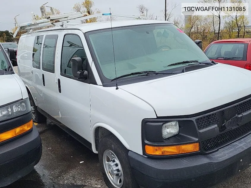 2017 Chevrolet Express 2500 Work Van VIN: 1GCWGAFF0H1131085 Lot: 40935736