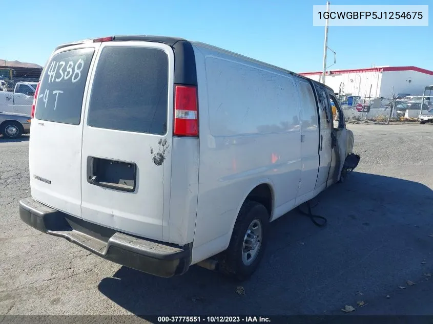 2018 Chevrolet Express Cargo Van VIN: 1GCWGBFP5J1254675 Lot: 37775551