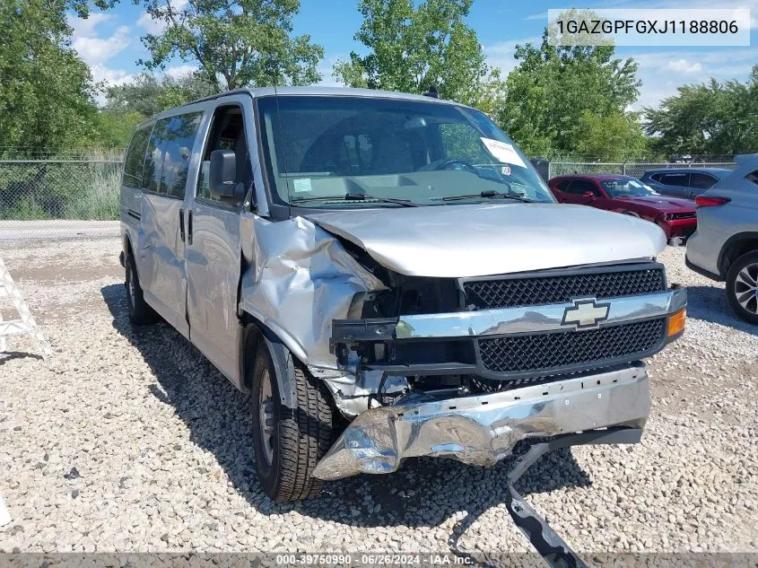 2018 Chevrolet Express 3500 Lt VIN: 1GAZGPFGXJ1188806 Lot: 39750990