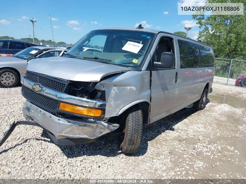 1GAZGPFGXJ1188806 2018 Chevrolet Express 3500 Lt