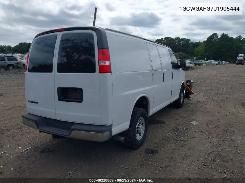 2018 Chevrolet Express 2500 Work Van VIN: 1GCWGAFG7J1905444 Lot: 40220669