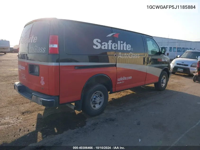 2018 Chevrolet Express 2500 Work Van VIN: 1GCWGAFP5J1185884 Lot: 40386466