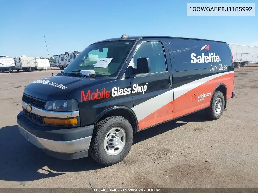 1GCWGAFP8J1185992 2018 Chevrolet Express 2500 Work Van