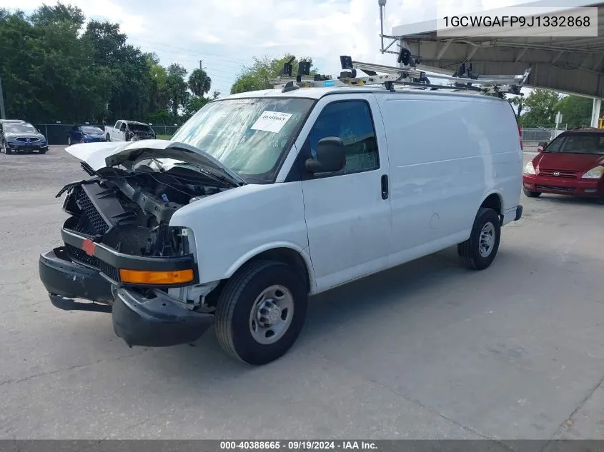 2018 Chevrolet Express 2500 Work Van VIN: 1GCWGAFP9J1332868 Lot: 40388665