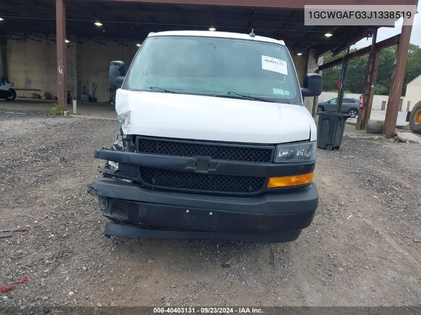 2018 Chevrolet Express 2500 Work Van VIN: 1GCWGAFG3J1338519 Lot: 40403131