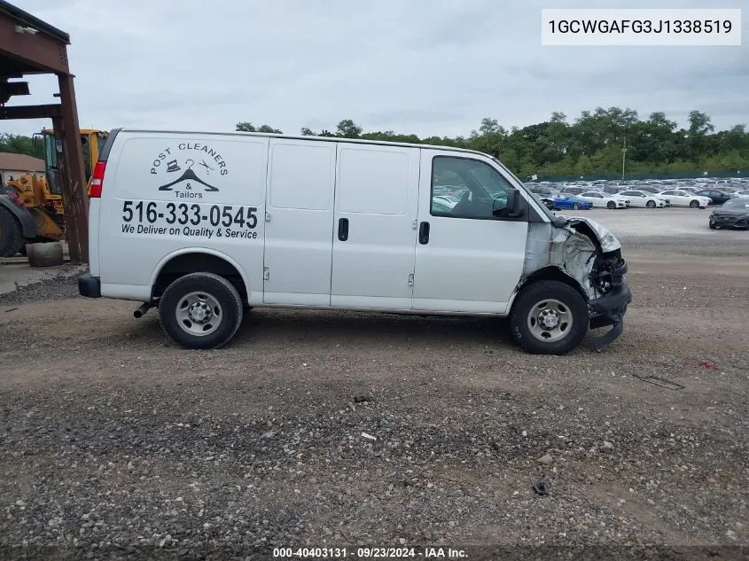 1GCWGAFG3J1338519 2018 Chevrolet Express 2500 Work Van