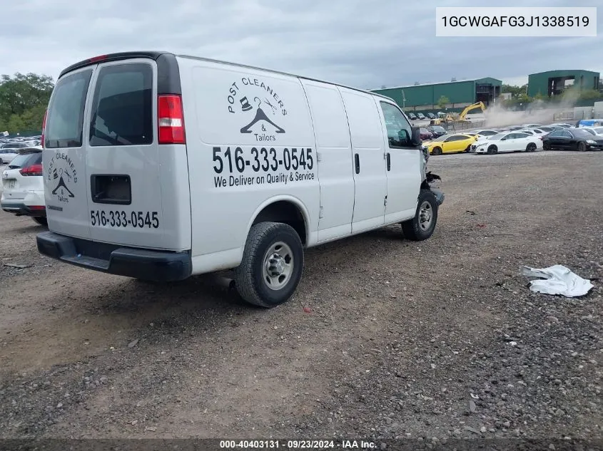 1GCWGAFG3J1338519 2018 Chevrolet Express 2500 Work Van