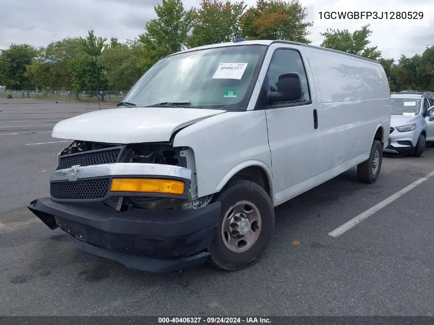 2018 Chevrolet Express 2500 Work Van VIN: 1GCWGBFP3J1280529 Lot: 40406327