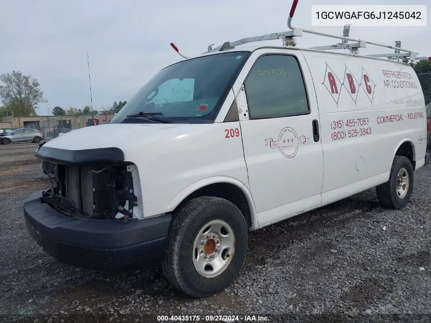 1GCWGAFG6J1245042 2018 Chevrolet Express 2500 Work Van