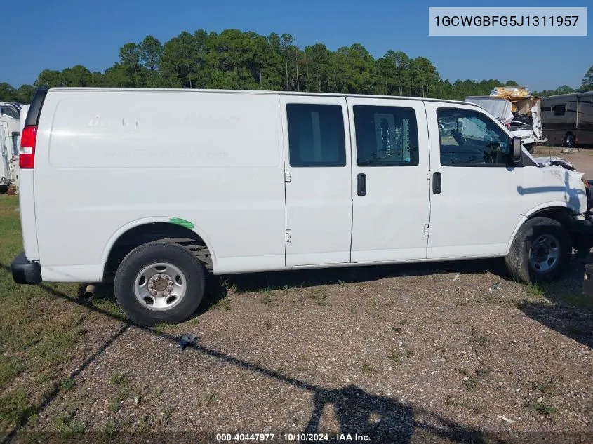 2018 Chevrolet Express G2500 VIN: 1GCWGBFG5J1311957 Lot: 40447977