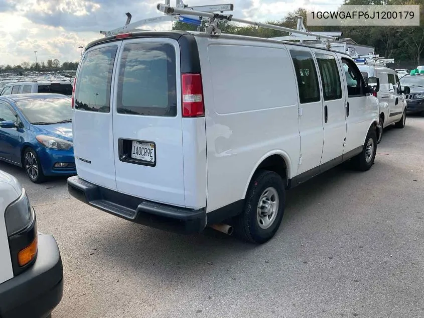 2018 Chevrolet Express 2500 Work Van VIN: 1GCWGAFP6J1200179 Lot: 40460178