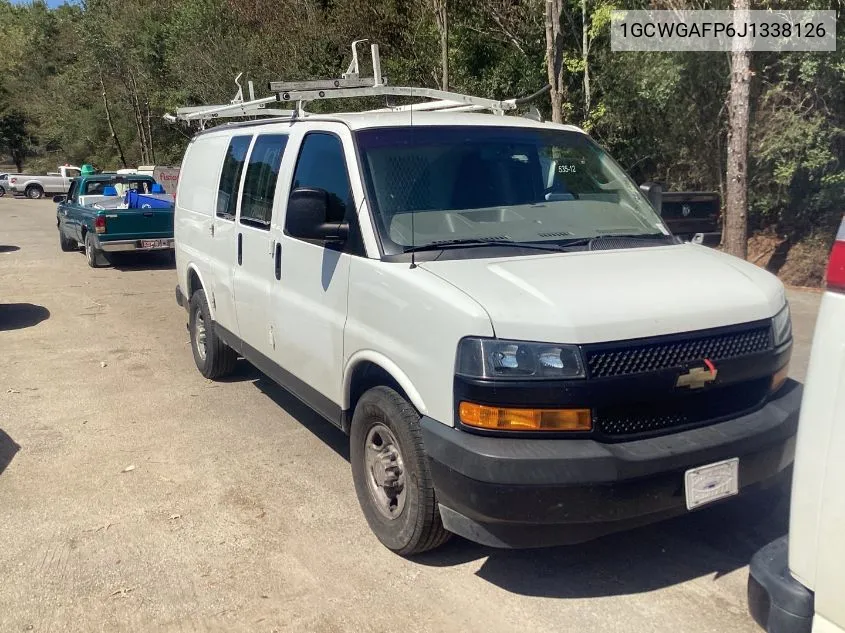 2018 Chevrolet Express 2500 Work Van VIN: 1GCWGAFP6J1338126 Lot: 40460203