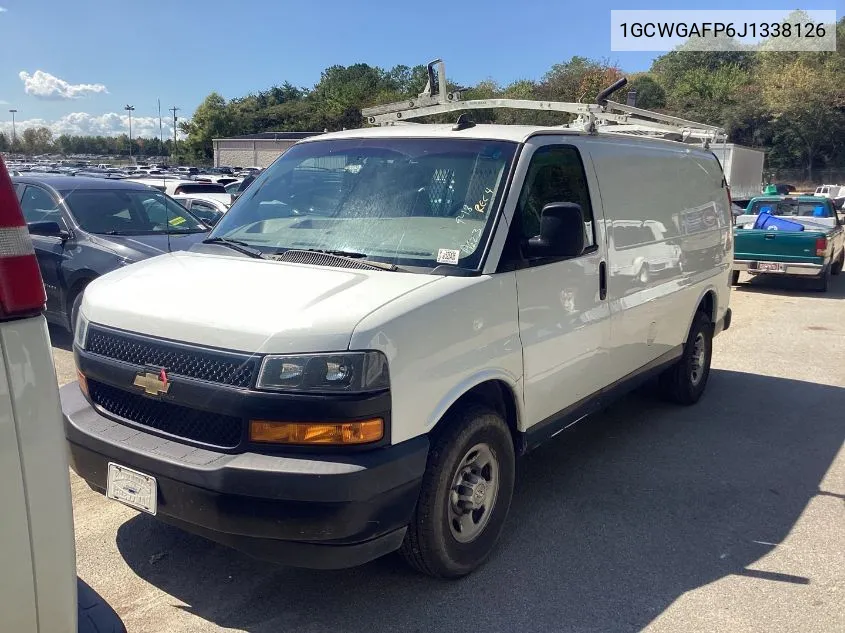 2018 Chevrolet Express 2500 Work Van VIN: 1GCWGAFP6J1338126 Lot: 40460203