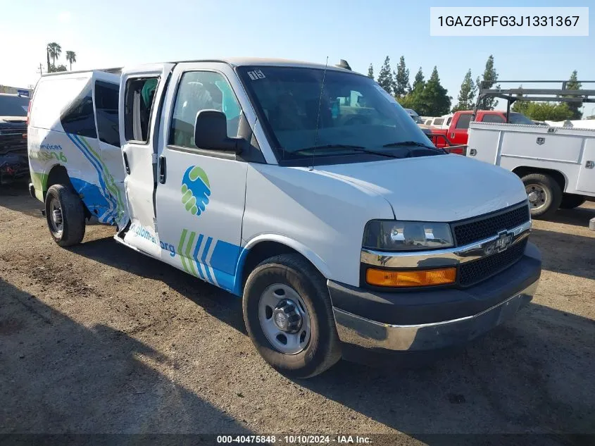 2018 Chevrolet Express 3500 Lt VIN: 1GAZGPFG3J1331367 Lot: 40475848